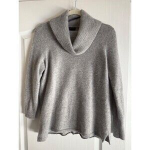 Talbots Gray Cashmere Turtleneck Sweater - Misses L